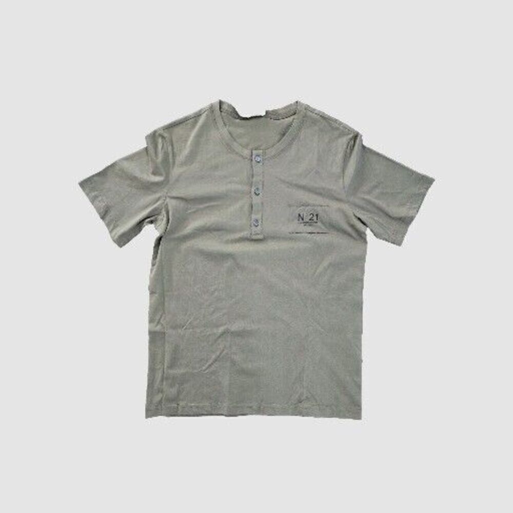 N21 N°21 T-shirt Short Sleeves Round Neck Logo Top Size M New